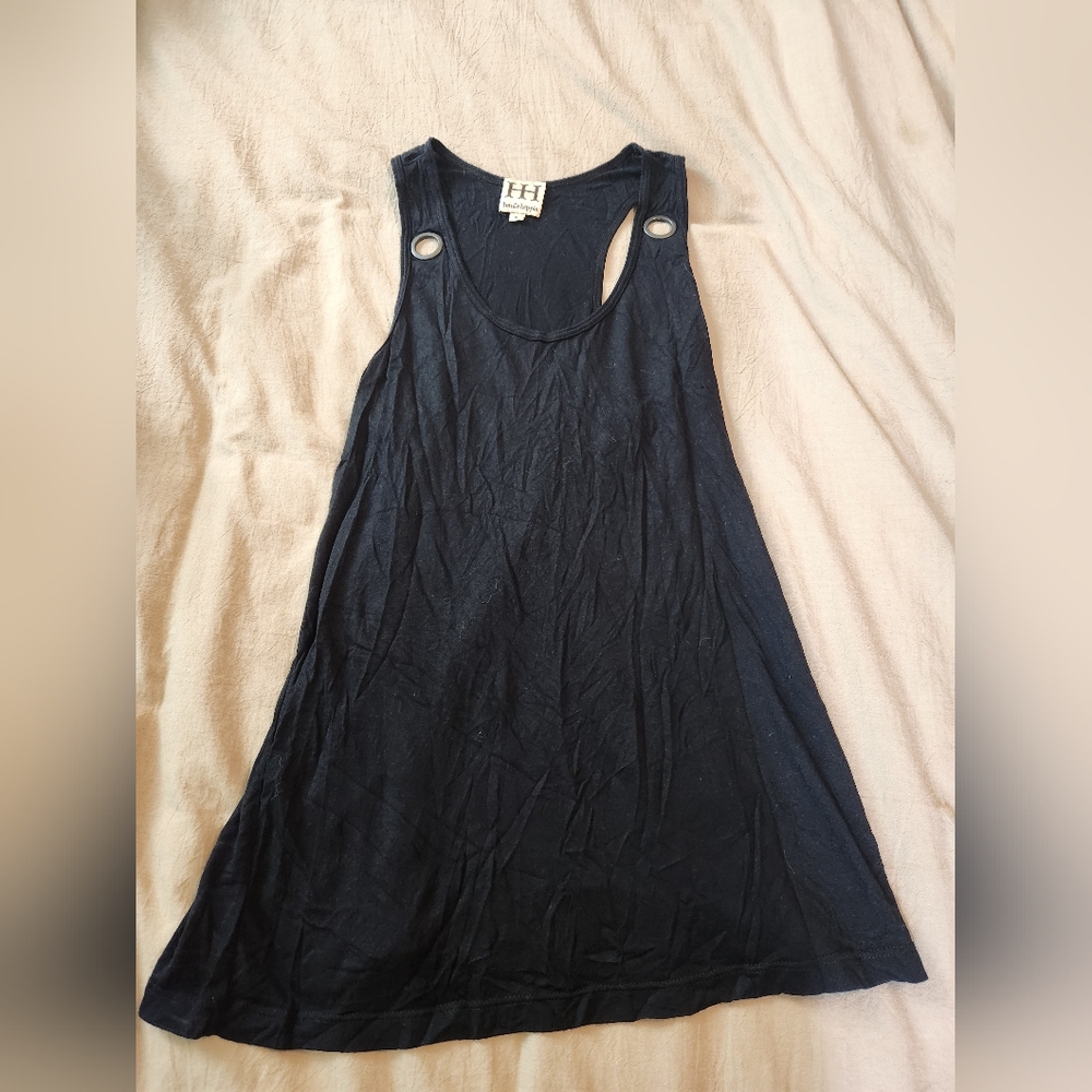 Haute Hippie Slouchy Black Tank Top
